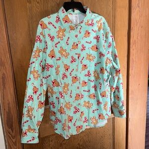 Disney parks Mickey Christmas flannel